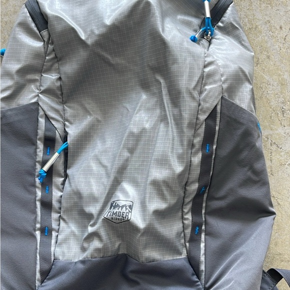 Timber Ridge Gray and Blue Backpack - Picture 2 of 4